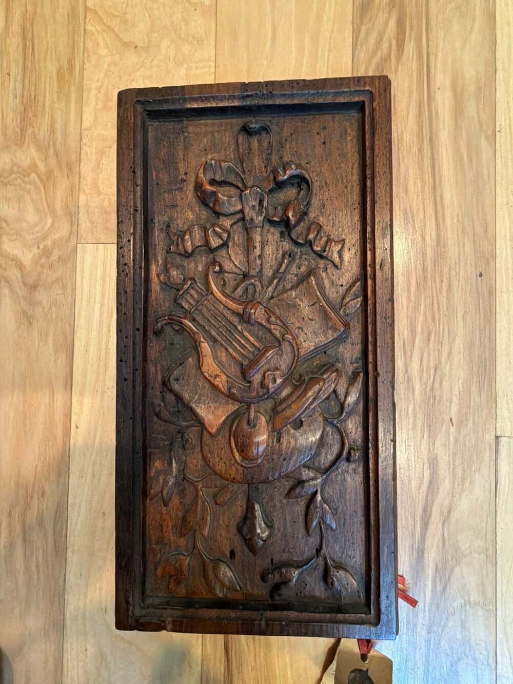 Raymond Enkeboll Designs Hand-Carved Musical Theme Wood Wall Plaque